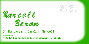 marcell beran business card